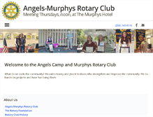 Tablet Screenshot of angelsmurphysrotary.org